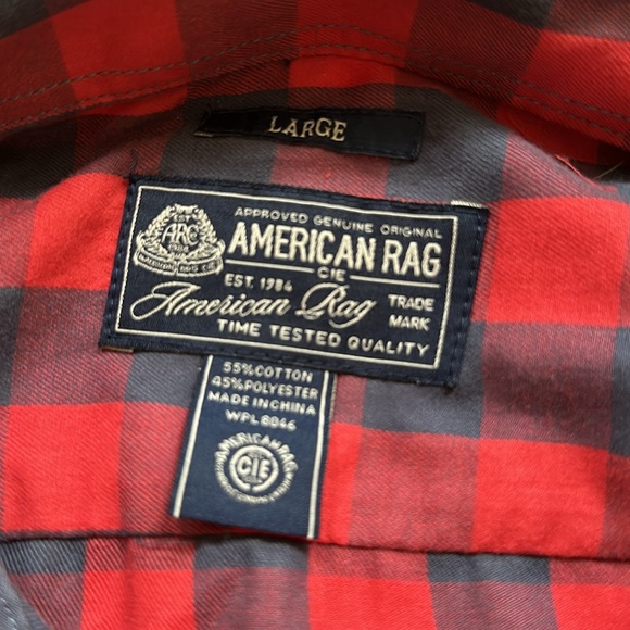 American Rag L in red and blue. EUC - Picture 2 of 3